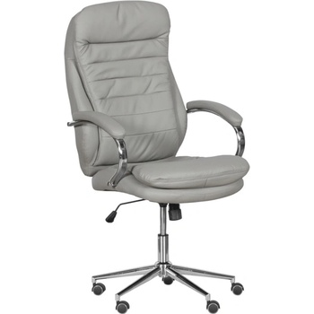 Image 1 of Bittel Президентски стол Carmen 6113-1, до 130кг, еко кожа, хромирана база, газов амортисьор, регулируем люлеещ механизъм, Tilt tension механизъм, коригиране височина, сив (3520025_9)