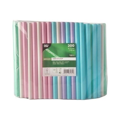 PAP STAR Slamky Bubble Tea papier 200 ks