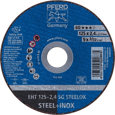 Pferd Rezný kotúč 125 x 2,4 x 22,23 mm 4007220522875