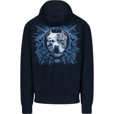 Pitbull West Coast mikina s kapucňou WORLD navy