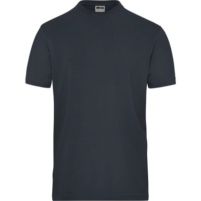 James & Nicholson tričko JN 1802 Solid elastické z bio bavlny krátký rukáv pánské carbon
