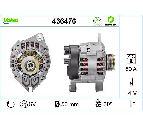 Alternátor VALEO 436476