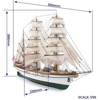 Occre Gorch Fock 1: 95 комплект