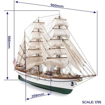 Occre Gorch Fock 1: 95 комплект
