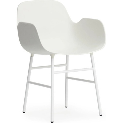 Normann Copenhagen Form Steel s područkami bílá