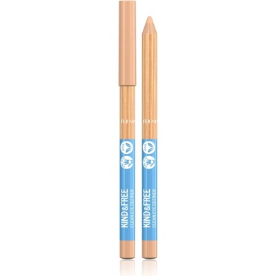 Rimmel Kind & Free молив за очи с интензивен цвят цвят 5 Creamy White 1, 1 гр