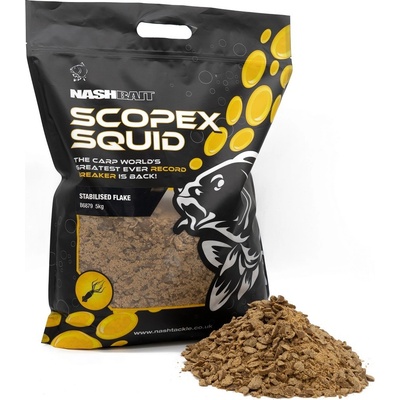 Kevin Nash Drvené Boilies Scopex Squid Flake 5kg