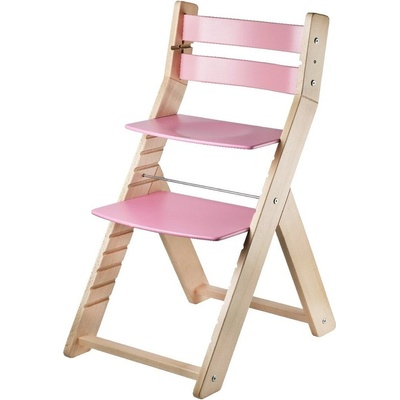 Posedo Rostoucí židle Sandy lak / růžová