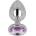 Ohmama Anal Plug Metal Violet 9cm