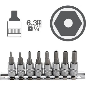 Image 1 of BGS technic Комплект шестограми с дупка на вложка 1/4 ; bgs 5156