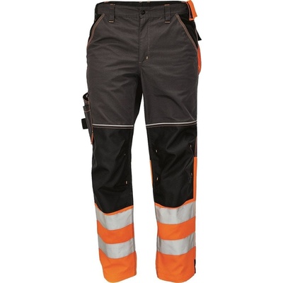 Cerva Kalhoty Knoxfield HV DW275 do pasu Antracit oranžová