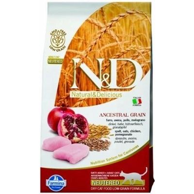 N&amp;D LG CAT Neutered Chicken &amp; Pomegranate 1,5 kg