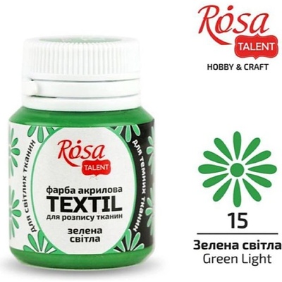 Rosa Talent farba na textil 20 ml 15 green light