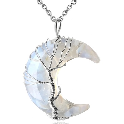 HARAHU Колие Halfmoon - Прозрачна KP32589 (32589)