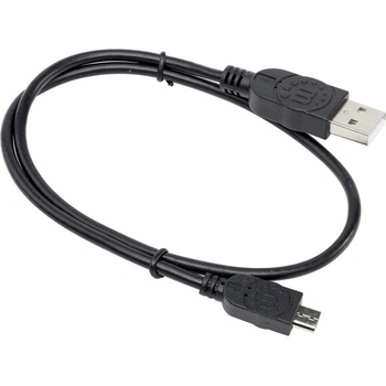 Manhattan Кабел Manhattan, от USB Type A(м) към micro USB Type B(м), 0.5m, черен