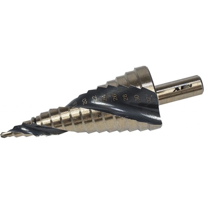 XTLINE Vrták stupňovitý HSS TiAIN | 4-12 mm, krok 2 mm (HEX)