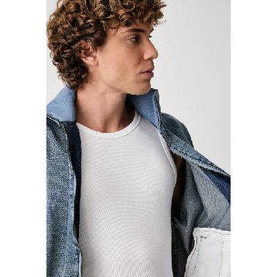 Adidas суичър с цип мъжки от деним Firebird Adicolor Denim (KS4970.)