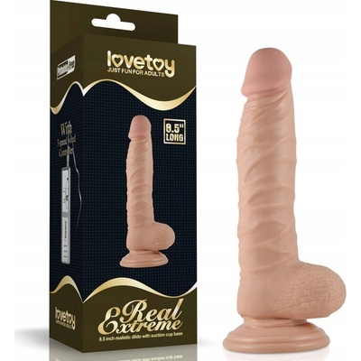 Lovetoy Dildo vaginálne 19 cm telovej farby