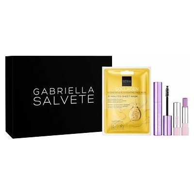 Gabriella Salvete Panoramico riasenka s arganovým olejom 13 ml + Miracle Lip 103 tónovací balzam na pery 4 g + plátenná maska s kolagénom 1 ks darčeková sada