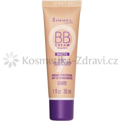Rimmel Beauty Balm Matte BB krém 9v1 SPF15 1 Light 30 ml