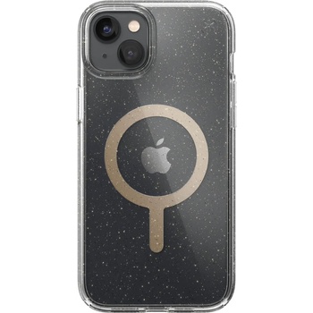 Speck Калъф за Apple iPhone 14 Plus, Speck Presidio Perfect Clear Glitter +MS Clear/Gold Glitter, антимикробно покритие, прозрачен (150121-9221)