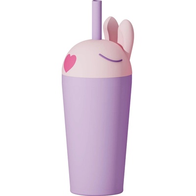 Asobu Bestie termohrnček so slamkou Tumbler720 ml bunny