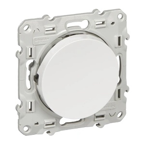 Schneider Electric SE Кръстат ключ 10А цвят Бял Odace /до изчерпване/ - S520205 (S520205)