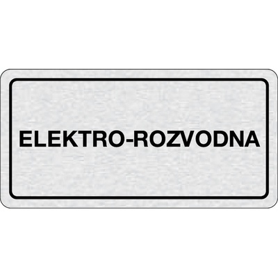 Cedulka na dveře - Elektro - rozvodna – Zboží Dáma