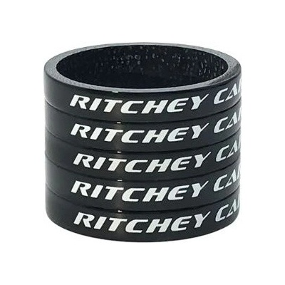 Podložky Ritchey WCS Carbon Black UD Glossy 5 x 5 mm