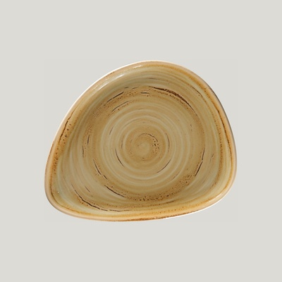 RAK Porcelain Spot talíř mělký 24 x 19,5 cm hnědý granát SGRFLFP24-12