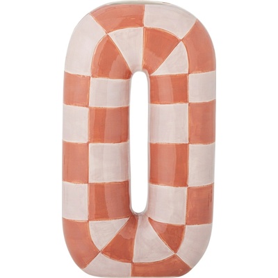 Bloomingville Keramická váza Mae Orange 32 cm, oranžová barva, keramika