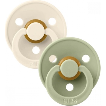 Bibs Colour anatomické dudlíky přírodní kaučuk 2ks Ivory / Blush