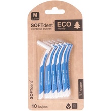 SOFTdent Mezizubní kartáček ECO zahnutý 0,6 mm 10 ks