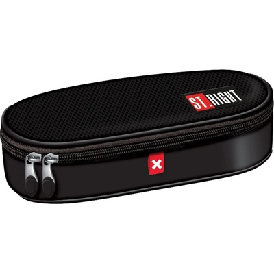 ST.RIGHT Овален ученически несесер St. Right X White - С 1 цип (PC01)