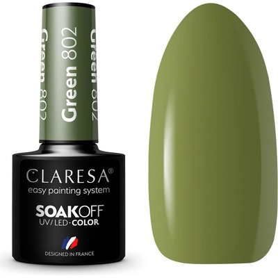 Claresa Gél lak Green 802 5 ml