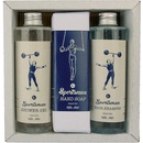 Bohemia Gifts & Cosmetics Sportsman sprchový gel pro muže 250 ml + šampon na vlasy 250 ml + toaletní mýdlo 145 g dárková sada