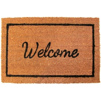 DURAmat PVC & mořská tráva WELCOME žluto-černá 40x60cm