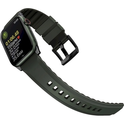 UNIQ strap Linus Apple Watch Series 4/5/6/7/8 / SE / SE2 / Ultra 42/44 / 45mm. Airosoft Siliconemoss green UNIQ-45MM-LINUSGRN