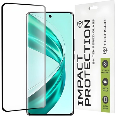 Techsuit защитно пълно покриващо стъкло 111D за Honor X50 Pro - Черен KP30896 (30896)