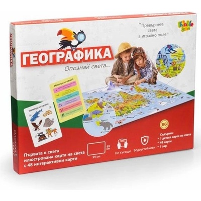 Thinkle Stars Настолна игра Thinkle Stars - Географика, Опознай света (4359)