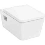 Hansgrohe EluPura Original Q - Окачена тоалетна чиния със седалка SoftClose, Rimless, AquaChannel Flush, бяла 60289450 (60289450)