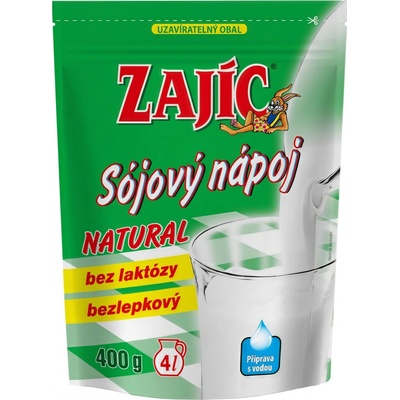 Zajíc nápoj sojový Natural 400 g