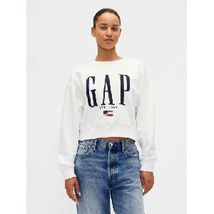 GAP Oversize суитшърт с лого VintageSoft GAP GAP | Byal | ЖЕНИ | XS