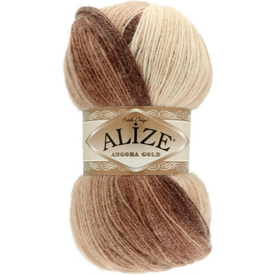 Alize Angora Gold Batik 6779 hnedá mix