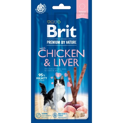 Brit Premium by Nature Cat Sticks Chicken & Liver 3 ks