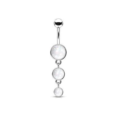 Šperky4U visací piercing do pupíku WP01336-P – Zboží Dáma