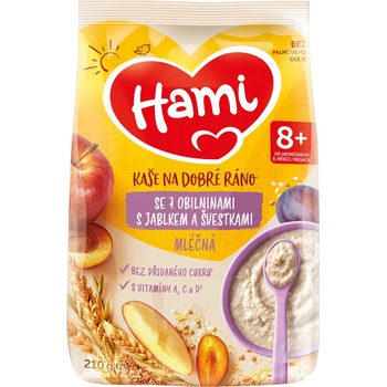 Hami Ml.kaše na dobré ráno 7obil.jab.švest.210 g