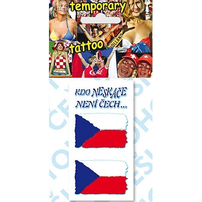 Arch Zlín Tetovací obtisky Kdo neskáče není Čech...