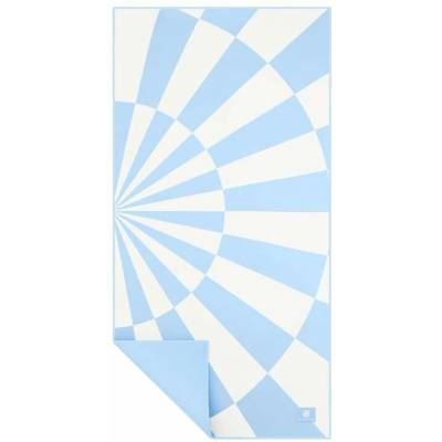 Spokey Sunny cestovná osuška 80 x 160 cm modrá geometria