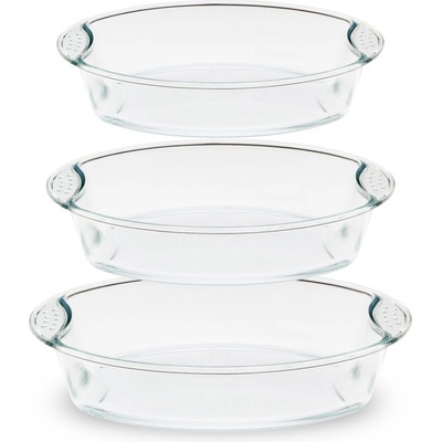 Elekom Огнеупорни съдове ek- plh9+10+11, 3бр. Комплект, Различни размери (ek- plh9+10+11)